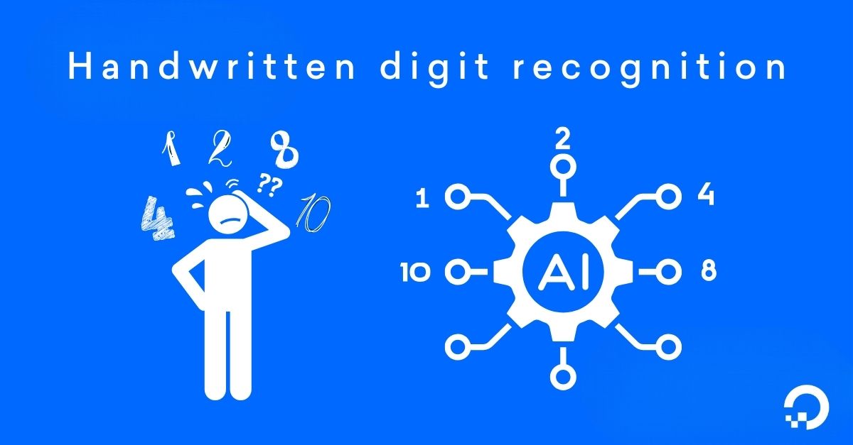 Handwritten digit recognition image